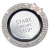 Yianyal Rhinestone Car Engine Start Stop Decoration Ring - Push Start Button Ignition Ring