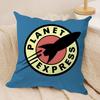 Anime F-Futurama B-Bender Cushion Cover Soft Plush Fabric Double-Sided Printed Sofa Cushion Cover For All Seasons Homedecor Gift
