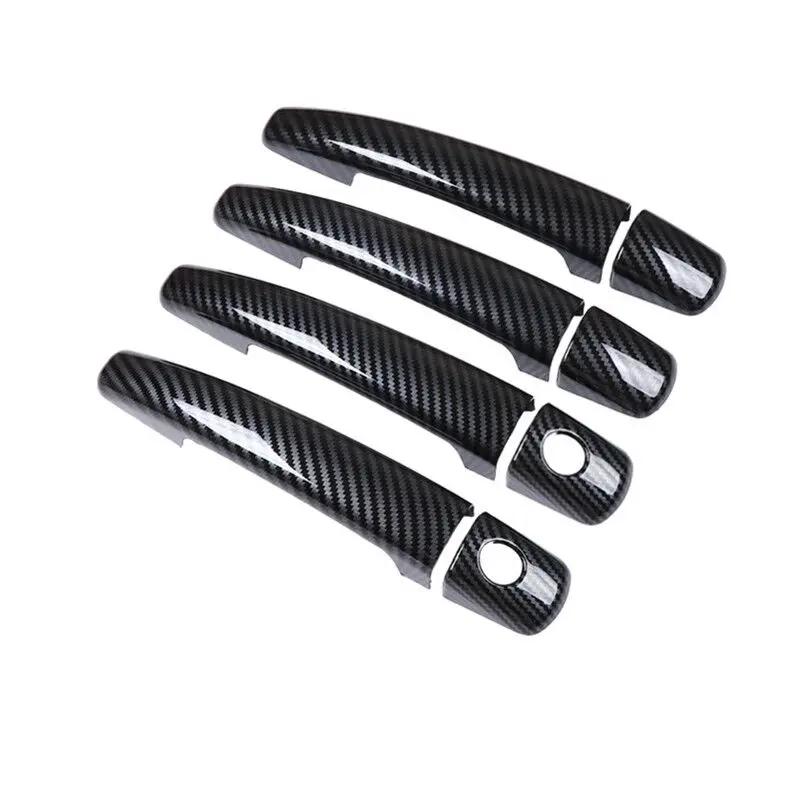 For Citroen Jumpy Dispatch 2007-2015 Chrome Carbon Fiber Car Door Handles Cover Trim Styling Stickers Auto Accessories