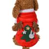 Winter Soft Warm Xmas Tree Cute Dog Clothes Dress for Small Pet Dogs Puppy Jacket Clothing OutfitS