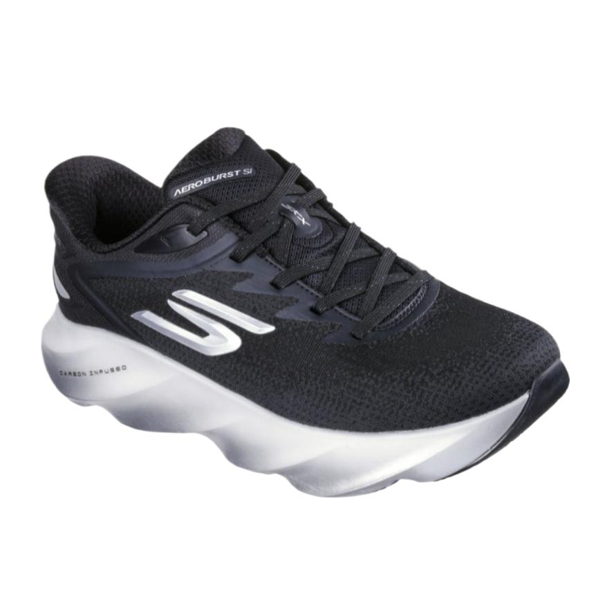 Skechers SKX Aero Burst Ammortizzazione di Livello Superiore Slip-On Facili da Indossare Scarpe Flash Sneakers da Uomo 246215-BKW