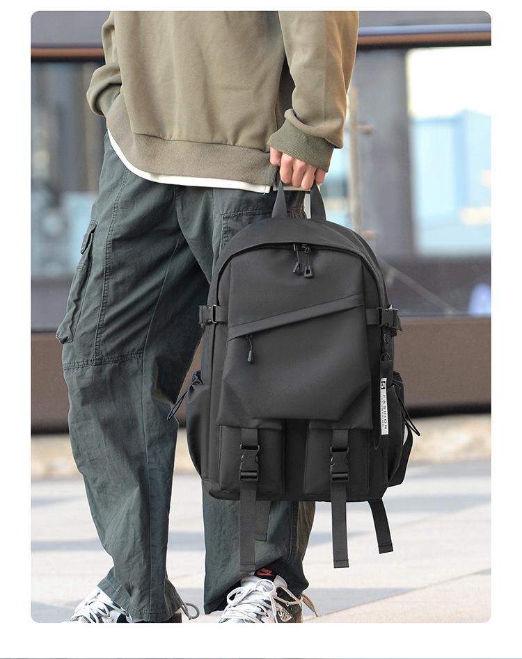 Men's Large-Capacity Casual Sports Backpack with Laptop Compartment for Middle School, High School, and University Students