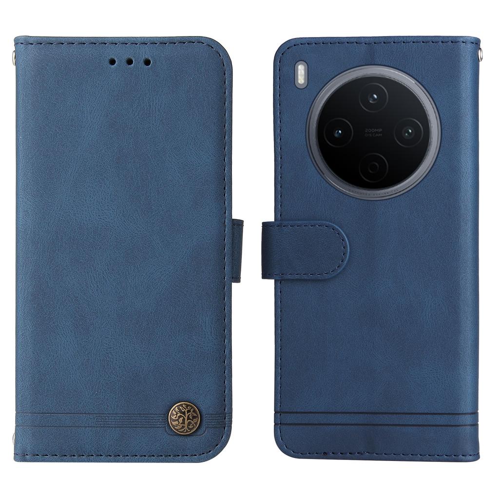 For vivo Y500 Pro 5G Leather Wallet Cases Skin Touch Phone Cover Stand with Strap