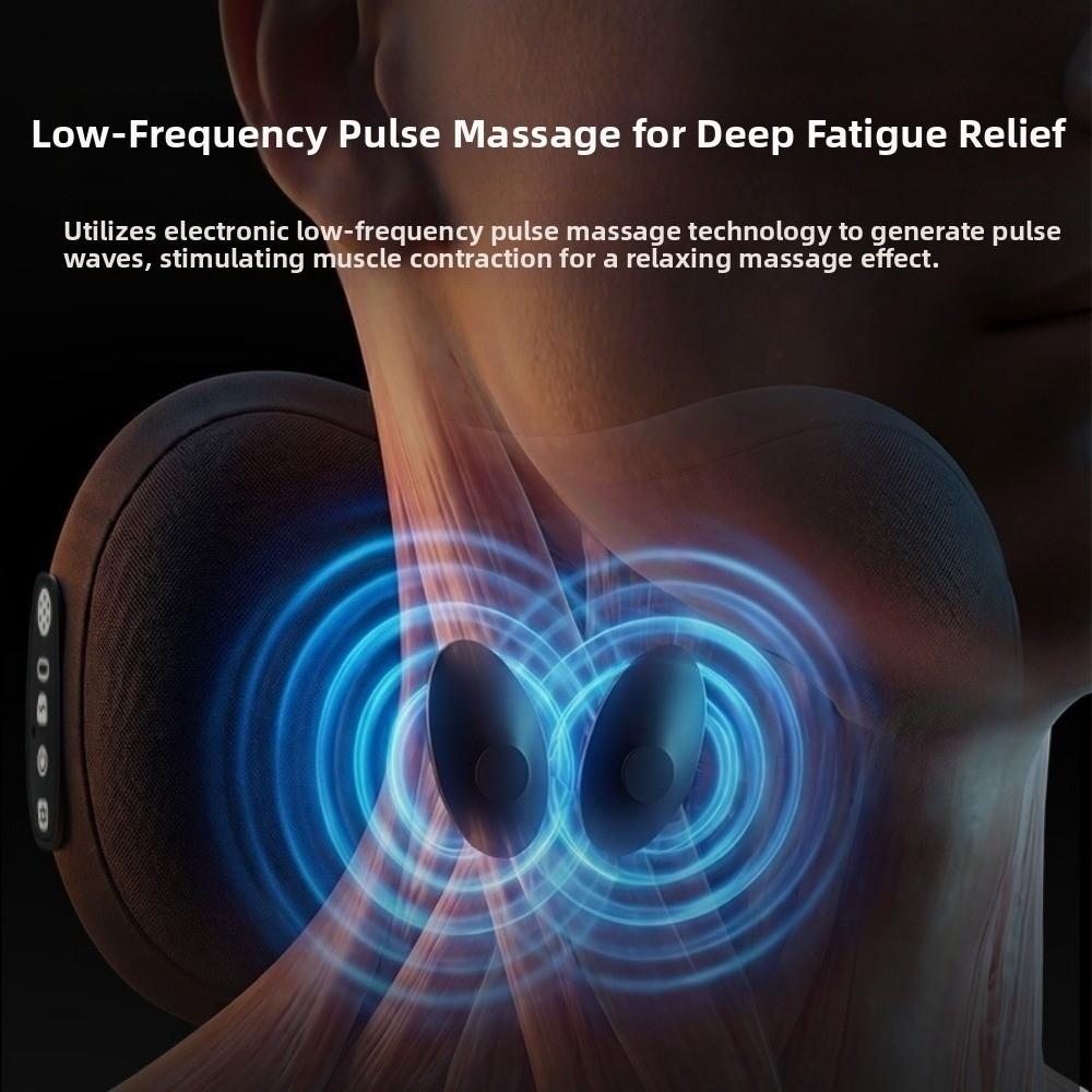 EMS Electric Neck Massage Pillow Multifunctional Lumbar Support Massage  Waist Relaxation