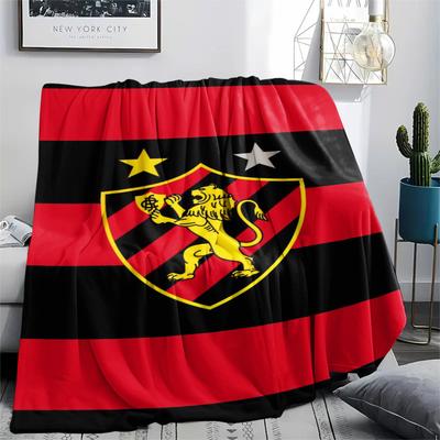 1Pc Sport Club Do Recife Print Flannel Blanket High Quality Warm Comfortable Cover for All Seasons Perfect for Gifts Home Decor