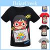 Tricou Trendy cu Imprimeu Desene Animate Ryan Toys Review Bumbac Moale Amestec Mânecă Scurtă Topuri