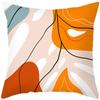 Leaf Throw Pillow Office Sofa   Spring Home Decor case Square Flower Cushion Cover