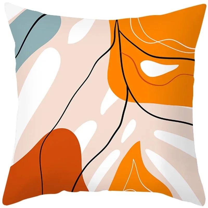 Leaf Throw Pillow Office Sofa Spring Home Decor case Square Flower Cushion Cover