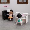 1 Set Dollhouse Cute Simulated Piano Furniture Model Toy Miniature Musical Instruments Doll House Playhouse Scene Accessories