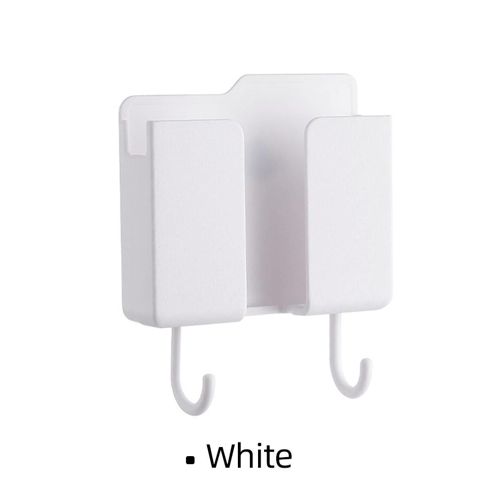 HdoorLink Wandtelefonhalter Fest montierte Aufbewahrungshalterung Box Multifunktionsfernbedienung Mobiltelefon 3M Paste Sockel Haken Aufhänger