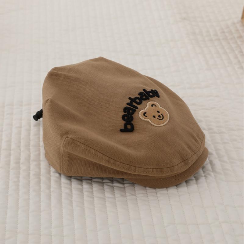 Children's Hat Cute Bear Beret Peaked Cap Baby Boys Girls Hats