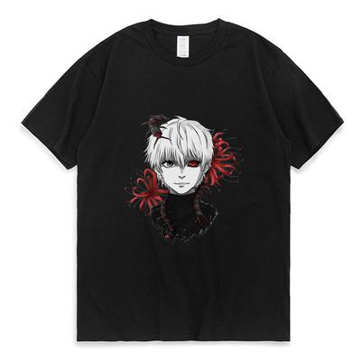 Japanese Anime Tokyo Ghoul T Shirt Men Women Cool Manga Graphic Print T-shirt Summer Casual Loose Streetwear Top Tees Male