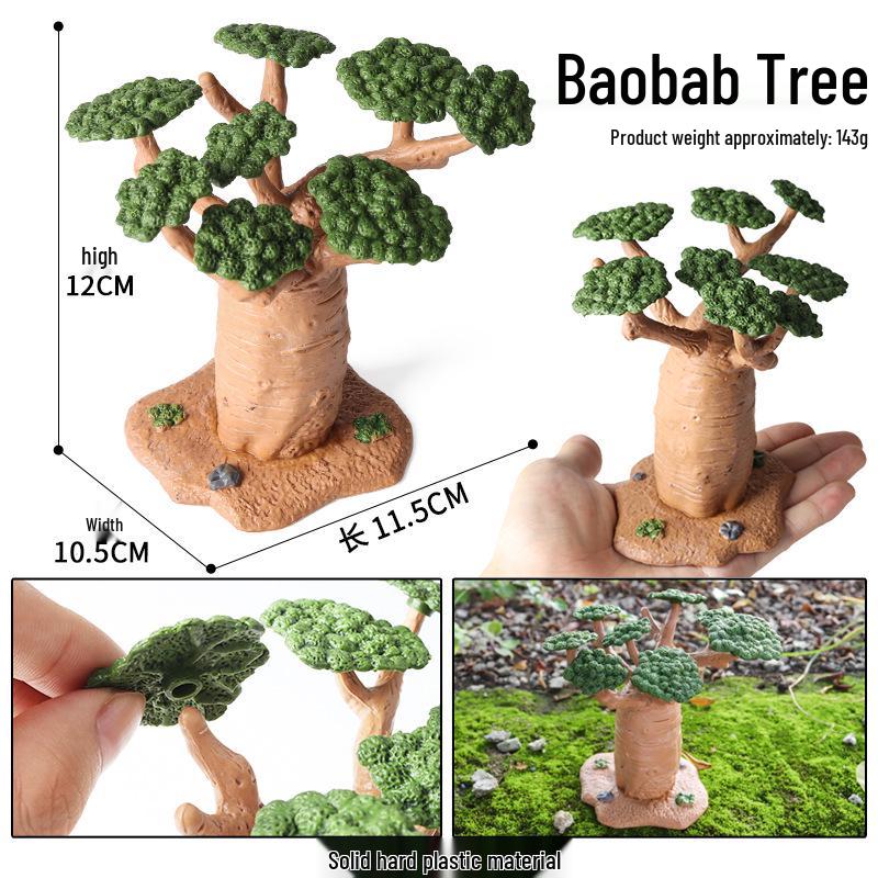Animal Farm Model Set: Trees, Fences, Vegetables, Tools, Cart, and Props for Toy Scenes