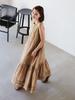 Life Store by Dress by BEAMS Tiered Sleeveless Maxi Dress BEIGE M [Beaming BEAMS] BMING Women's