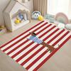 Dark Green Dachshund Parade Area Rug Non Slip Washable Mat for Nursery Playroom Kids Bedroom Pet Lover Gift Home Decor