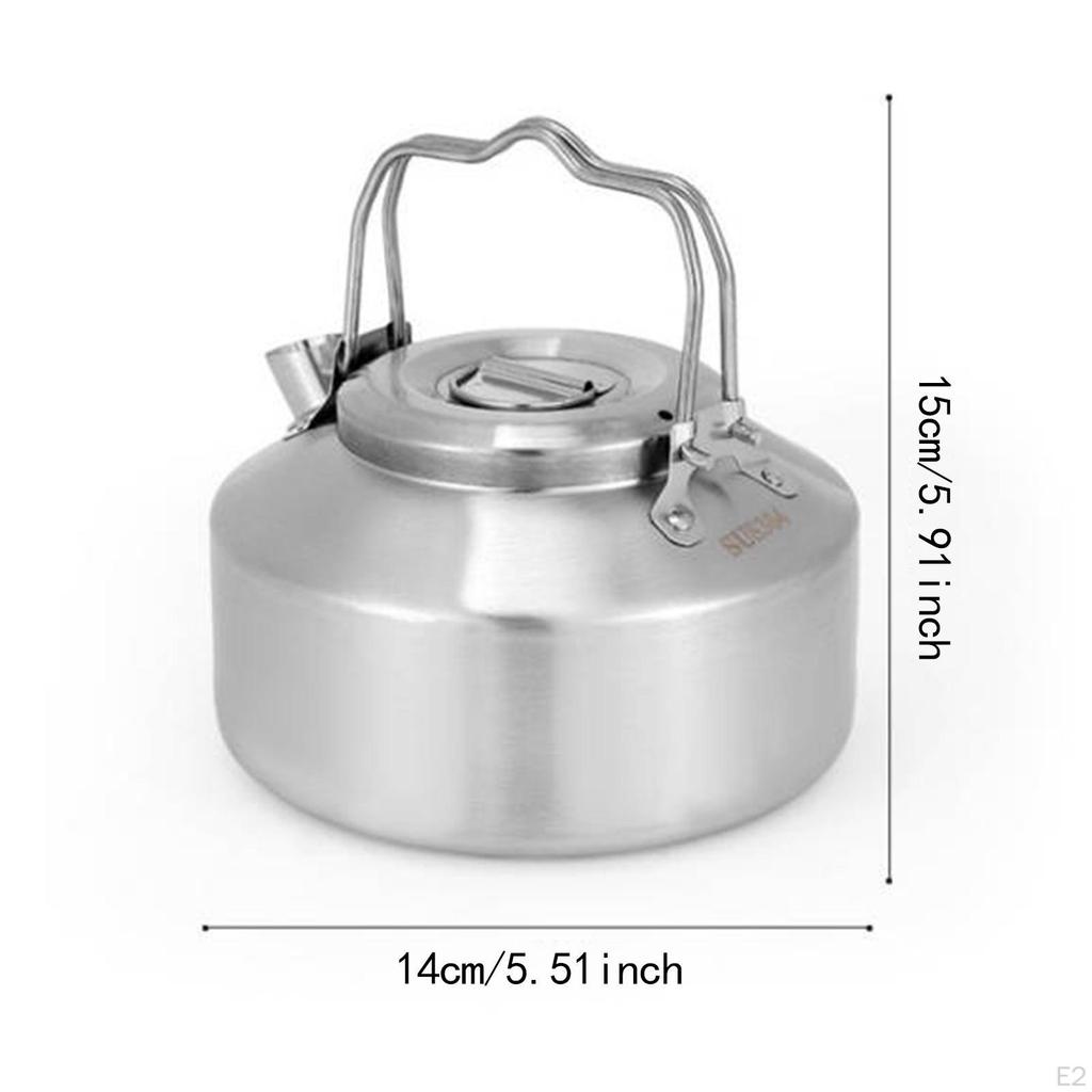 Camping Water Kettle Tea Pot for Boiling Portable Open Fire Compact Teapot