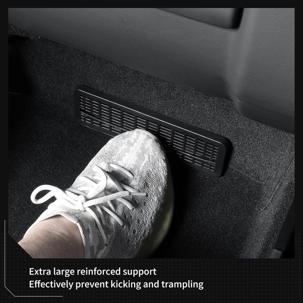 LUCKEASY 2PCS Floor Air Flow Vent Grille Protection for Tesla Model Y Juniper 2025 2026 Air Vent Cover Rear Under Seat Air Condition Outlet Grille