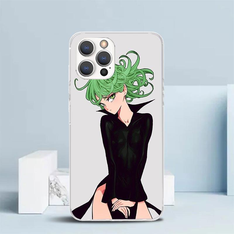One P-Punch-Man Tatsumaki Phone Case For IPhone 16 17 Air 16E 15 14 Plus 13 Mini 12 11 Pro Max 7 8 + SE 2020 Soft TPU Back Cover