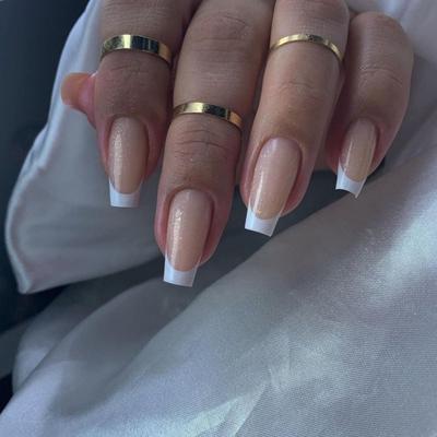 Französische Falschnägel Sommer Bunte Nagelspitzen Neue Falschnägel DIY