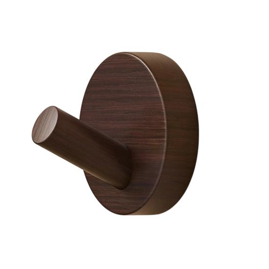 Adhesive Wall Hook No Drill Wooden Hook Wood Oil Waterproof Processing Hook for Bathroom Kitchen Coat Towels