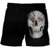 Horror Skeleton Dark Skull Ghost Boxing Shorts Pants 3D Print Fighting Training Unisex Men Women Quick Dry Fitness Gym Sport Workout Casual Streetwear