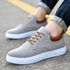 Comfortable Casual Shoes Mens Canvas Shoes for Men Lace-Up Brand Fashion Flat Loafers Shoes