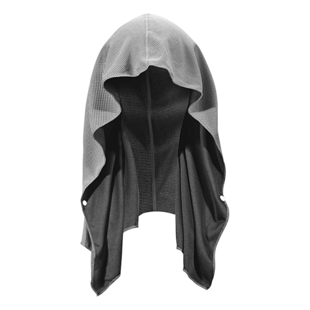U-Shaped Cooling Hooded Towels Quick Drying Sports Hooded Towels Workout Cooling Towel Quick Dry Sweat Towels for Outdoor Sports светло-серый