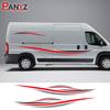 4Pcs/Lot Car Stickers For Peugeot Boxer Citroen Jumper Fiat Ducato Accessories Camper Van Styling Stripes Graphics Vinyl Decals