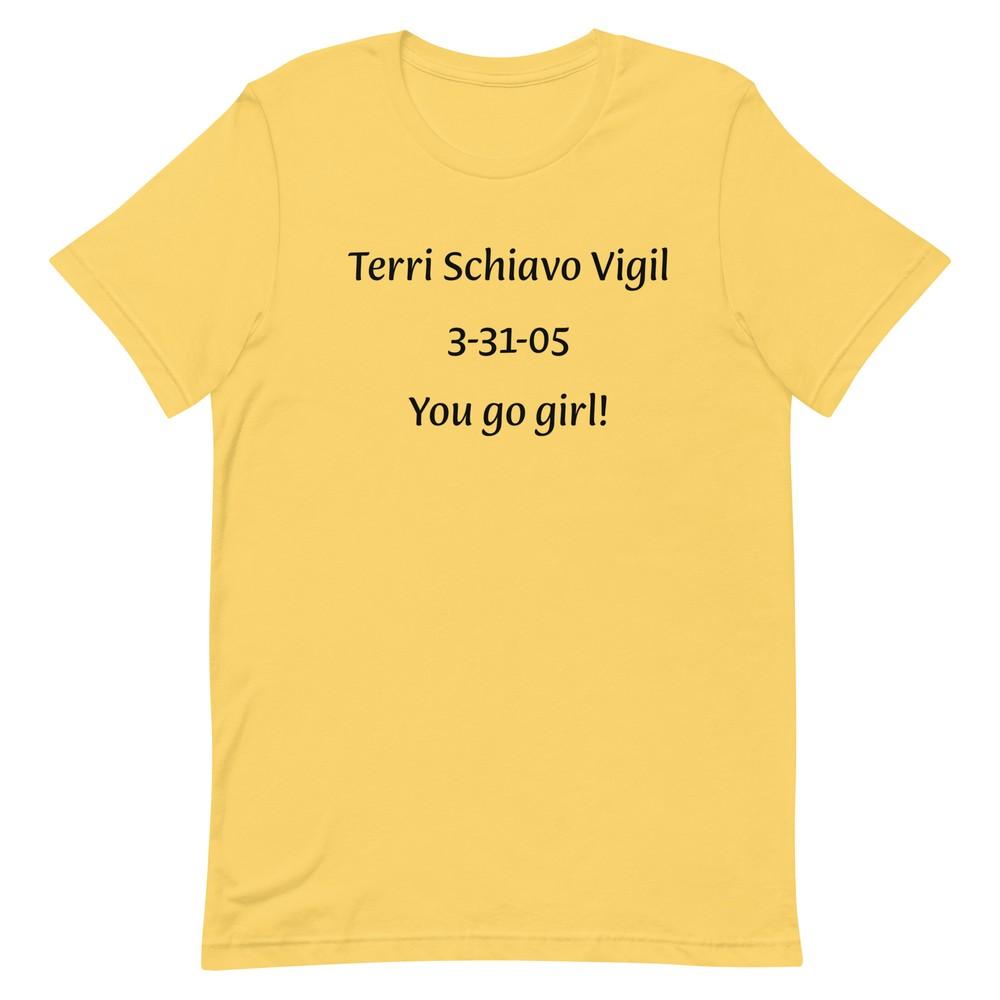 Terri Schiavo Vigil Graphic Tee Shirt Unisex t-shirt Unisex T-Shirt S