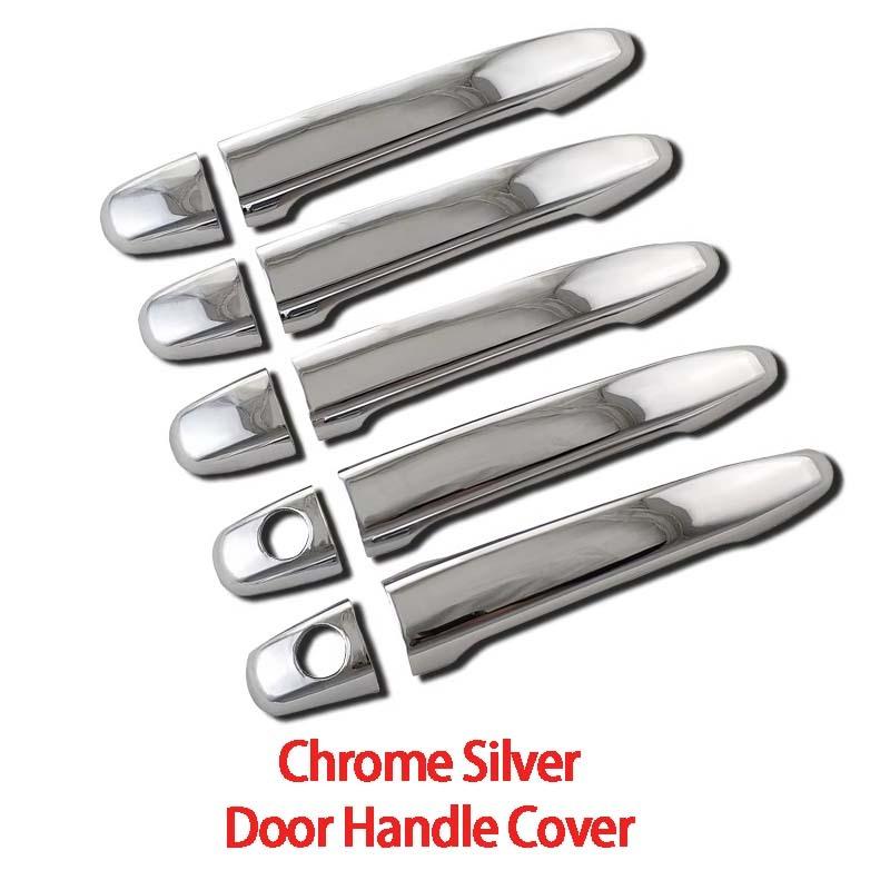 Abs Chrome Plated Silver Car Door Handle Cover For Toyota Land Cruiser Prado Fj120 2003 - 2009 Car Accessories Exterior Decorate