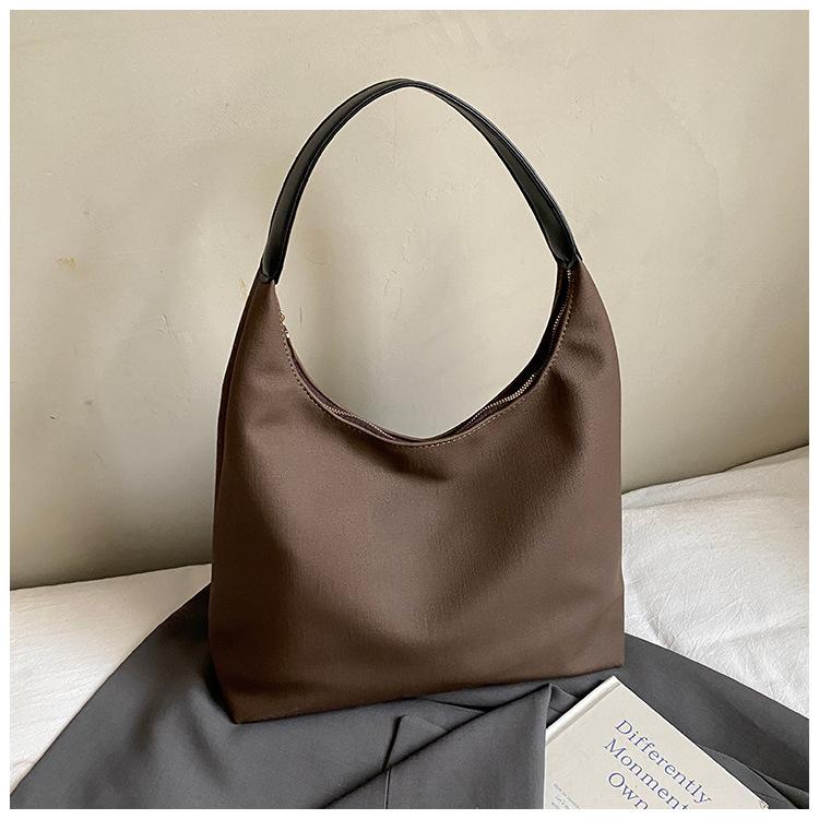 

Ретро Большая Сумка, Стильная Женская Одноплечевая Сумка Большой Вместимости, Сумка-тоут для Поездок с Высоким Уровнем Внешнего Вида кофейный