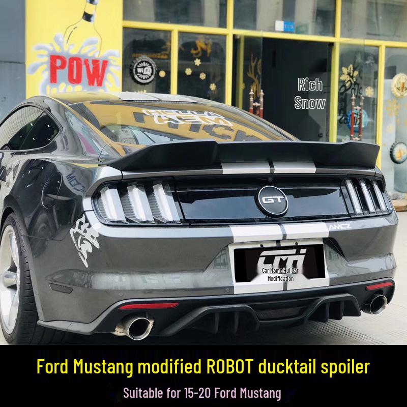 Carbon Fiber Spoiler Body Kit for 15-23 Ford Mustang: Modified Pressure Tail Wing for Three Generations