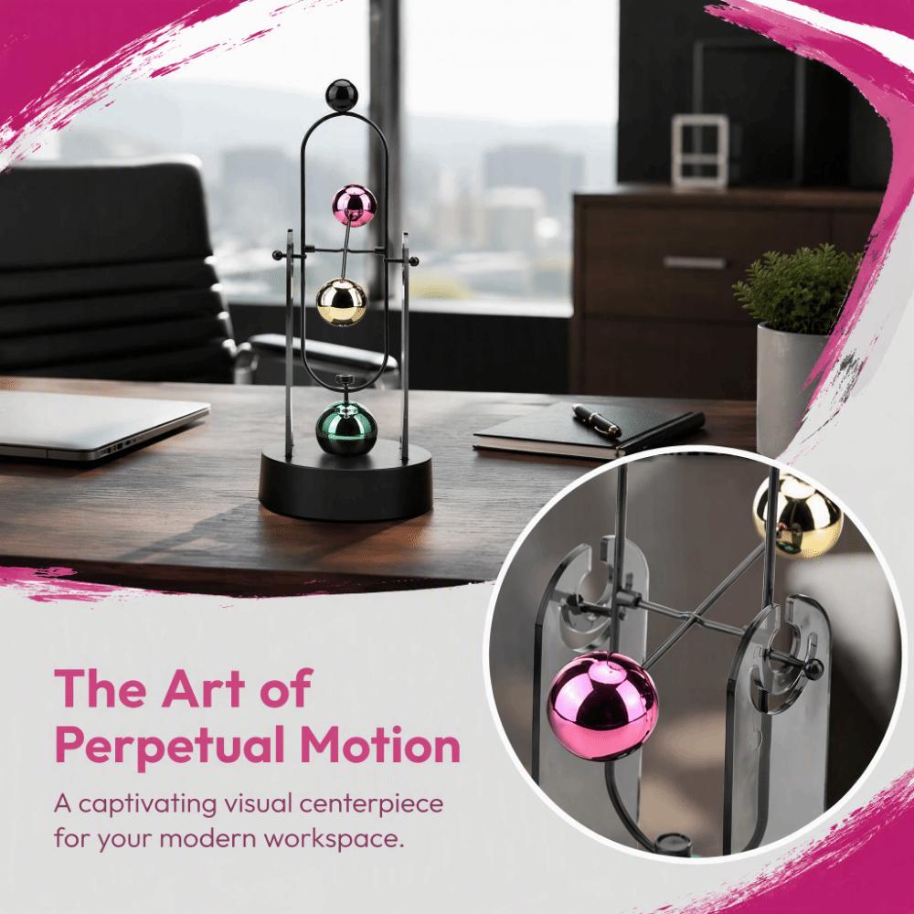 Automatic Swinging Perpetual Motion Desk Toy Motion Swinging Art Craft  Office Art