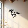 Large Metal Horse Wall Art 2D Iron Panel Modern Equestrian Home Decor Gift