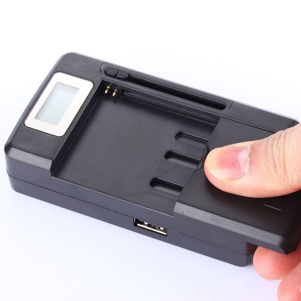 Universal For Cell Phones US Plug Desktop Charger Mobile Battery Charger LCD Display USB Port