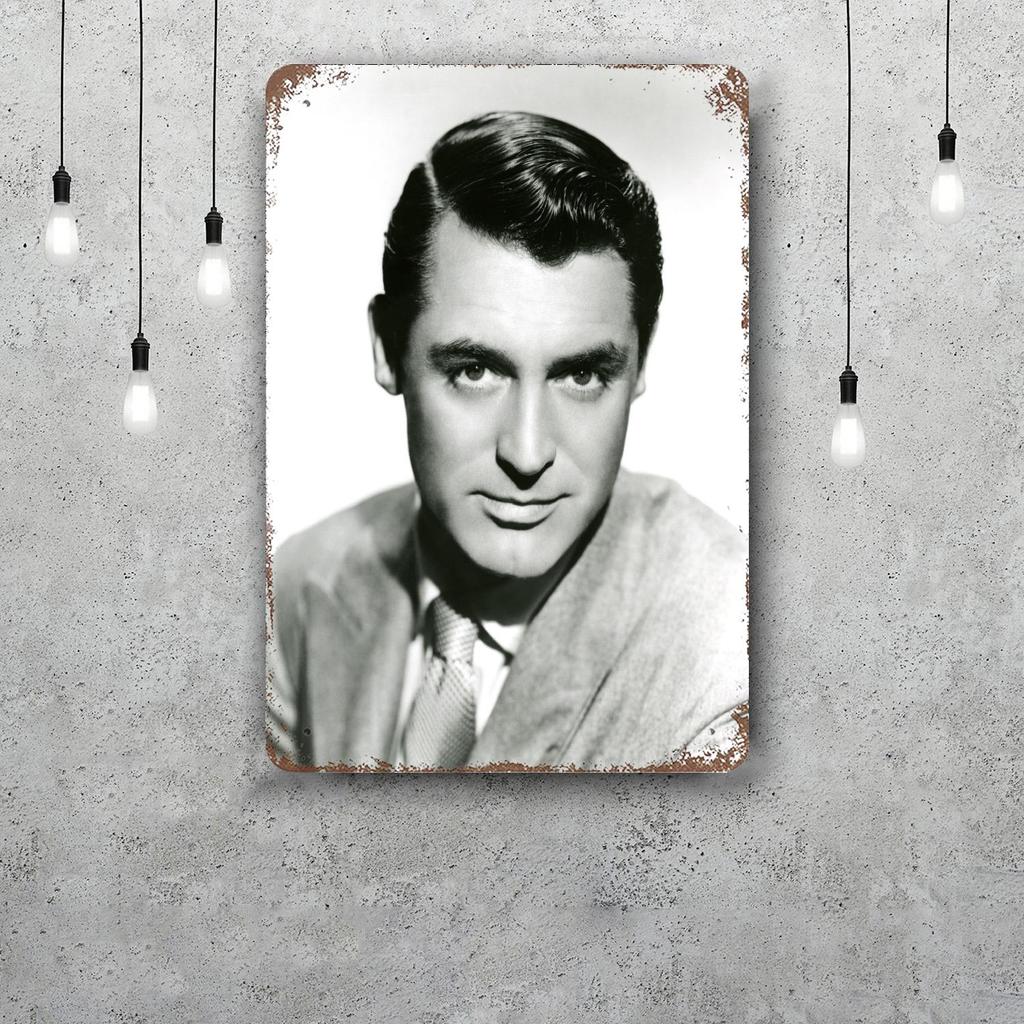 Cary Grant Decor Vintage Metal Signs Tin Signs Captain Poster Decor for Bar Pub Club Man Cave Wall Decoration