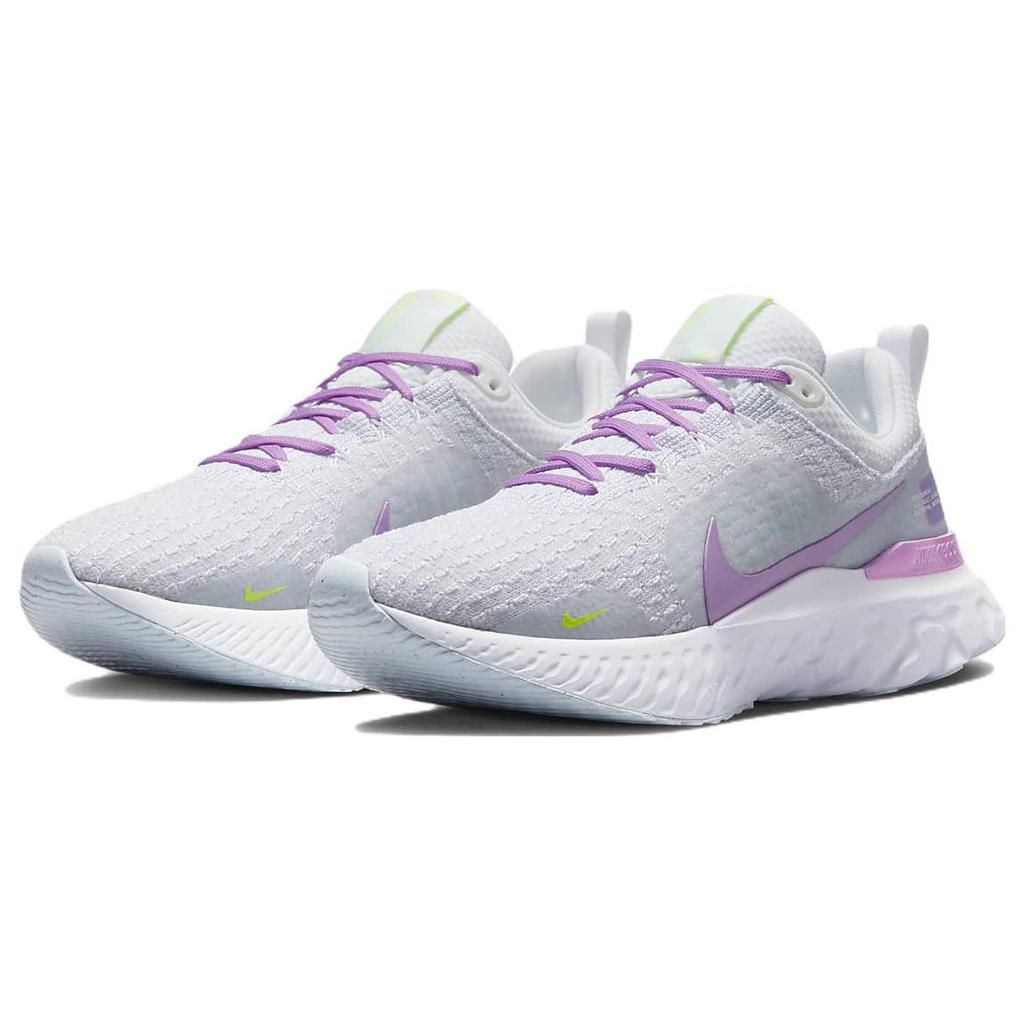 Ny Nike React Infinity Run Flyknit 3 'Grey Rush Fuchsia' Dame DZ3016-100