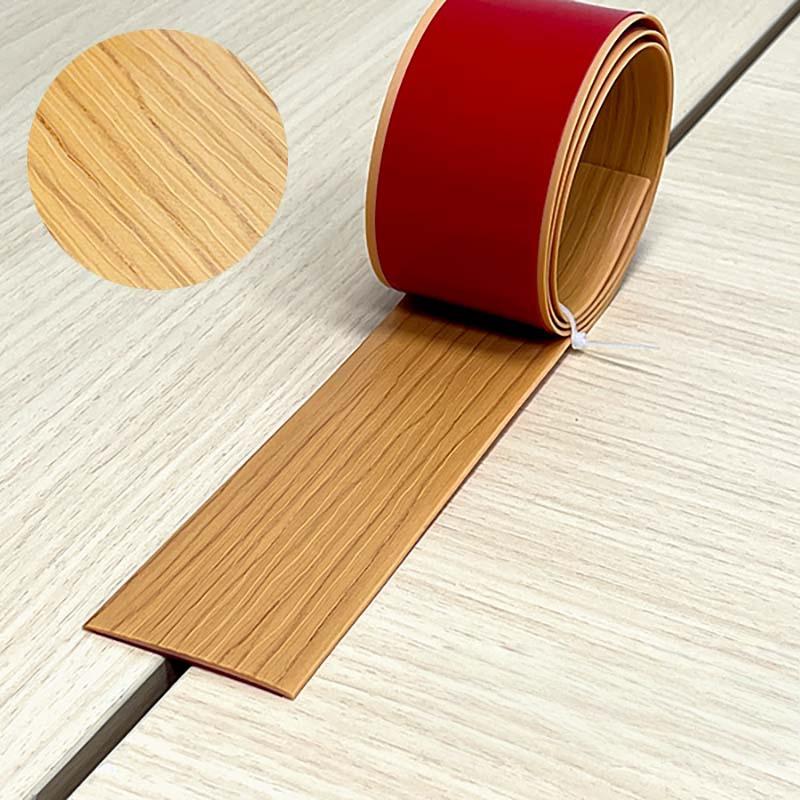 

1PC 2mx5cm Self-Adhesive Floor Transition Strip, Elegant Wood Grain Vinyl Floor Divider, Plastic Laminate Floor Cover
