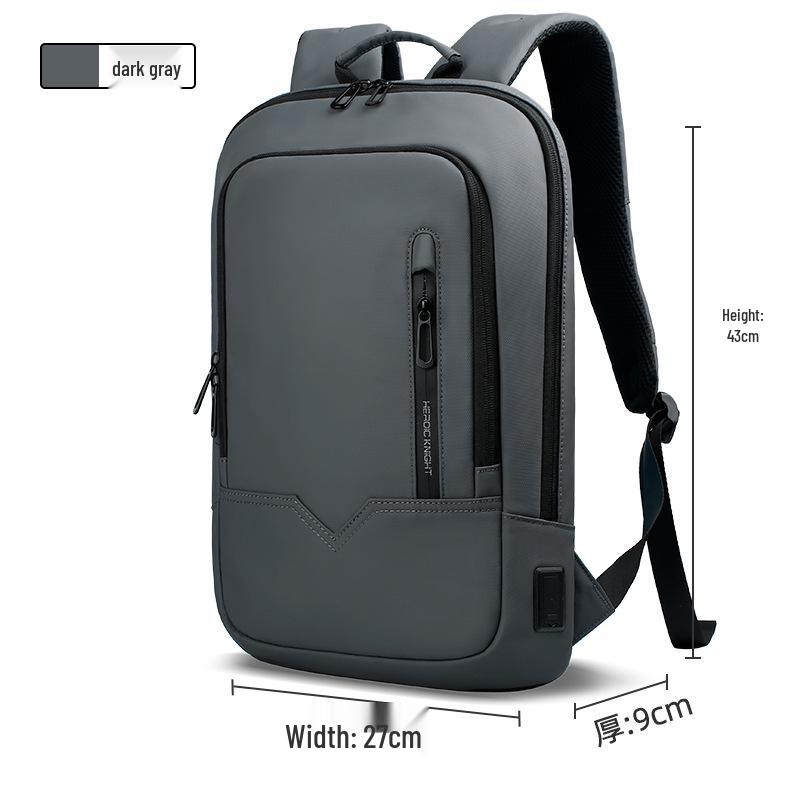 Ultra-Thin 15.6-inch Laptop Business Backpack - Durable Oxford Cloth for Daily Commute
