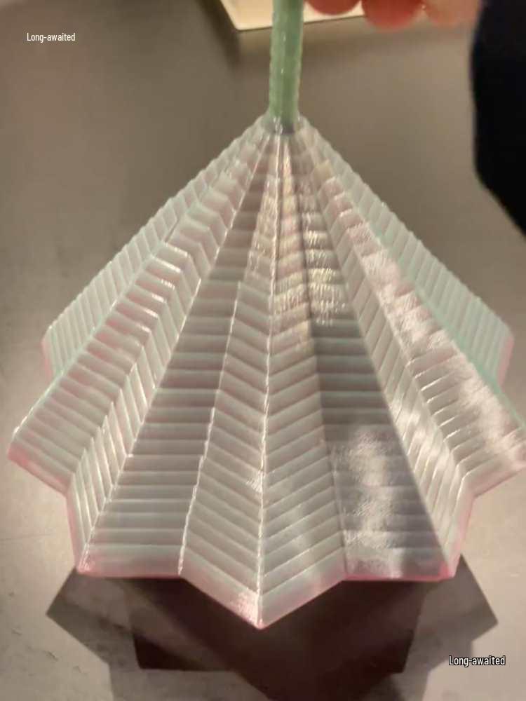 3D Radish Spiral Tower with Illusion Handle Decompression Toy