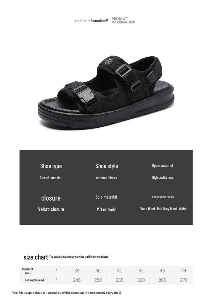 2026 Men's Korean Style Sports Sandals - Summer Outdoor Beach Flip-Flops