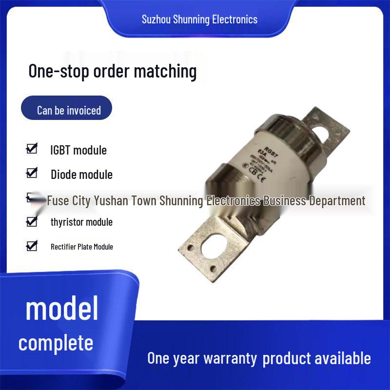 RGS7 AR 700V Fuse: Available in 40A, 60A, 63A, 80A, 100A Models RGS7 aR
