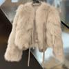 Imitation Fox Fur Imitation Fur Jacket Women's Thick Autumn and Winter Fur Imitation Fur Integrated Light Short