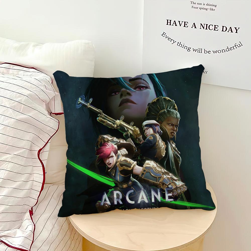 Hot Game A-Arcane S-Season-S 2 2024 Pillow Case Sofa Living Room Bedroom Headboard Backrest Cushion Square Cushion Nap Time