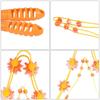 Hand-held Fitness Massage Roller Bead Multi-Function Pull-Back Roller Gifts Massage Wheel