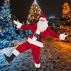 EOZY Santa Claus Christmas Santa Adult Set for Parties and Activities Costume, Cosplay, Men's 10-Piece (XL)