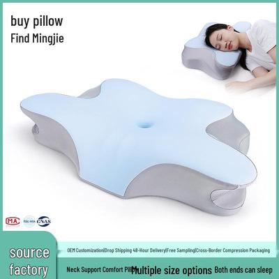 Schmetterlingsförmiges Memory-Schaum Nackenstützkissen für Seitenschläfer - Patentdesign