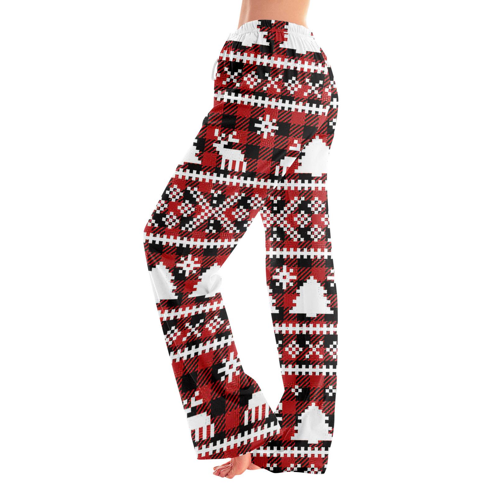 

Женские пижамные штаны, одежда для сна, повседневные брюки с эластичной резинкой на талии, удобные прямые свободные брюки для йоги XL винный