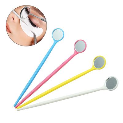 Specchio di controllo in acciaio inossidabile 1PC per l'estensione delle ciglia Specchi dentali portatili Strumento per il trucco professionale dei denti della bocca
