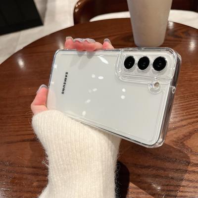 Transparentné puzdro pre Samsung Galaxy S21 S25 S22 Plus S23 FE S24 Ultra A54 A34 A55 A35 A25 A24 A15 A14 A05 A53 A13 A23 A51 A52 M54 M53 M55 Silicone Cov